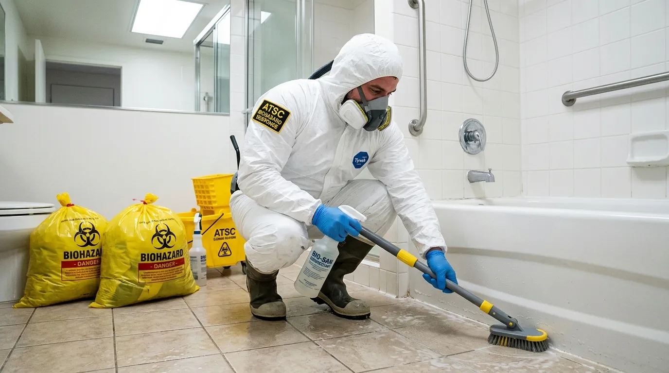 Decontamination equipment deployed for Blood Cleanup in Harwood Heights